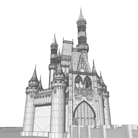 3d castle building