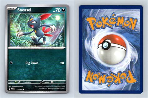 Sneasel Sv Paldea Evolved Common Pokemon Tcg Card