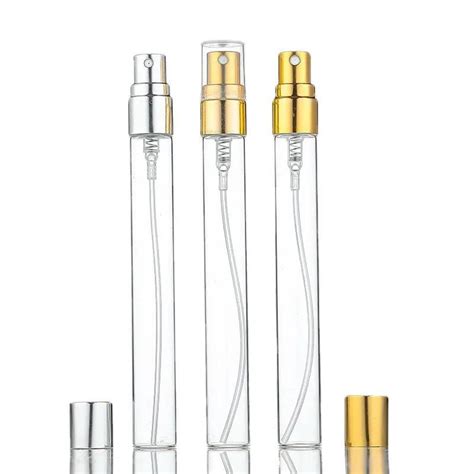 Ml Clear Glass Refillable Perfume Spray Bottle With Aluminum Cap