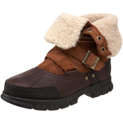 Polo Ralph Lauren Mens Tavin Rollover Shearling Boot Shearling Boots