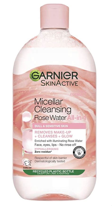 Garnier Micellar Rose Cleansing Water For Dull Skin Glow Boosting