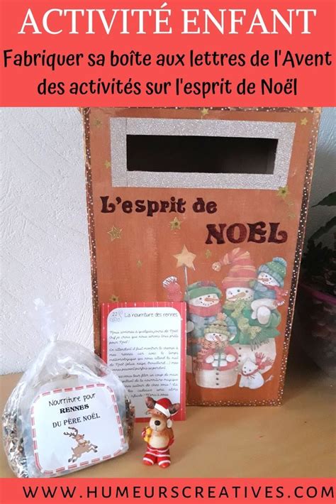 Bo Te Aux Lettres De L Avent L Esprit De No L Esprit De Noel