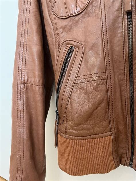 Braune Lederjacke EDC XS Kaufen Auf Ricardo