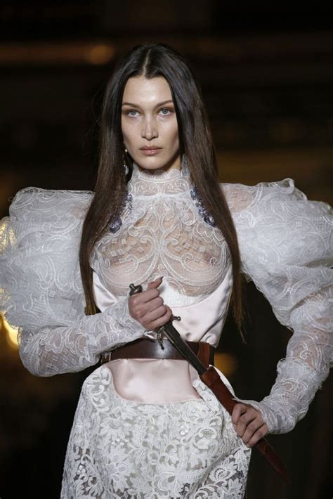 Bella Hadid Naked Tits At Vivienne Westwood Ready To Wear Fall Winter 2020 Paris The Fappening