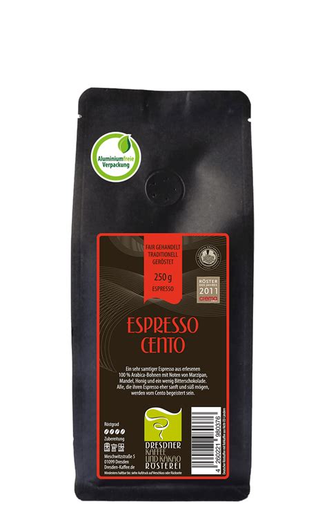 Espresso Cento goldprämiert I Traditionelle Manufaktur-Röstung