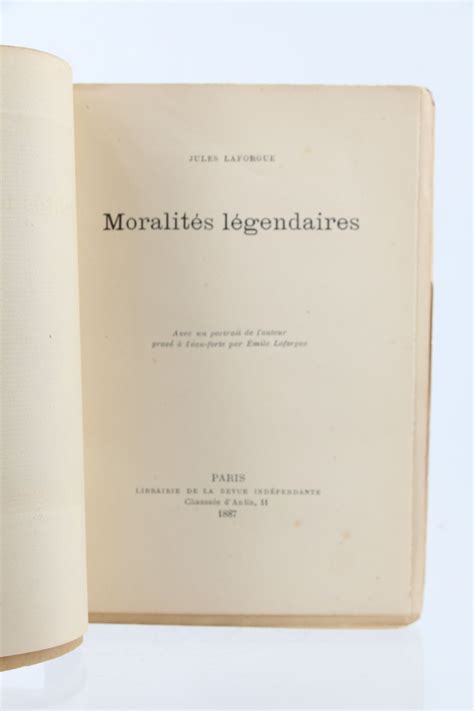 Laforgue Moralités Légendaires Edition Originale Edition