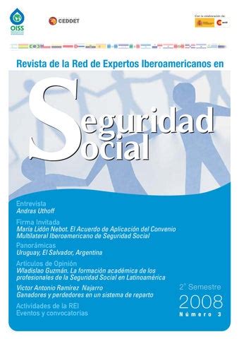 Nº3 REVISTA DIGITAL DE LA REI EN SEGURIDAD SOCIAL by Fundación CEDDET