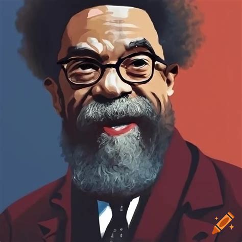 Campaign Poster For Cornel West On Craiyon