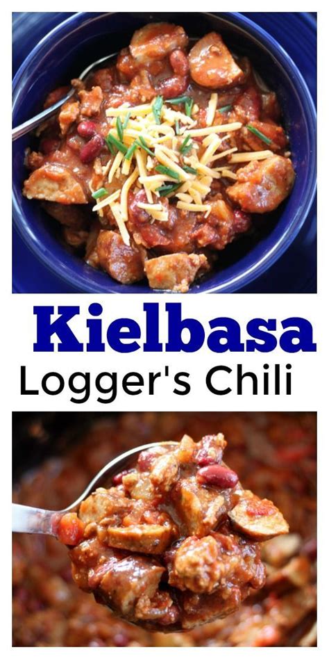 Hearty Loggers Chili With Kielbasa Sausage And Turkey Recipe Kielbasa Recipes Best Chili