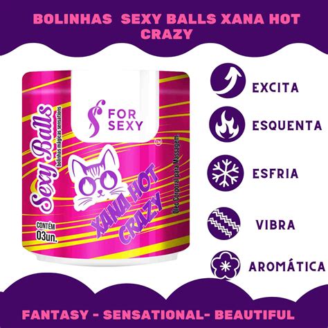 BOLINHA SEXY BALLS XANA HOT CRAZY 3 UNIDADES FOR SEXY Sex Shop