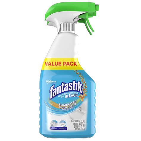 Fantastik All Purpose Cleaner With Bleach 32 Ounce Trigger Bottle 2