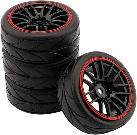 Amazon Lafeina Pcs Scale Mm Tyres And Wheels Set For