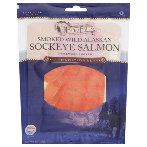 Save On Echo Falls Traditional Smoked Wild Alaskan Sockeye Salmon Order