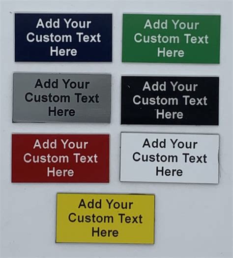 100mm x 20mm Custom Traffolyte Label – Make Your Mark Engraving