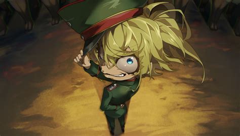 Wallpaper Anime Girls Youjo Senki Tanya Degurechaff Artwork