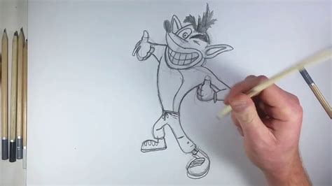 Easy How To Draw Crash Bandicoot YouTube