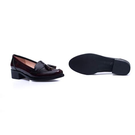 Venta Mocasines Burdeos Mujer En Stock