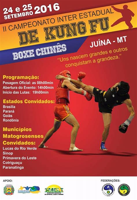 Ii Campeonato Inter Estadual De Kung Fu E Boxe Chinês é Idealizado Em Juina
