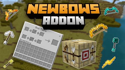 Newbows Addon V Para Minecraft Bedrock Nuevos Arcos Youtube