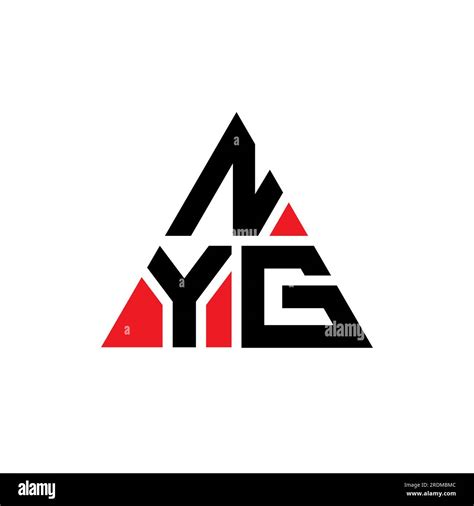 nyg triangle letter logo design  triangle shape nyg triangle logo