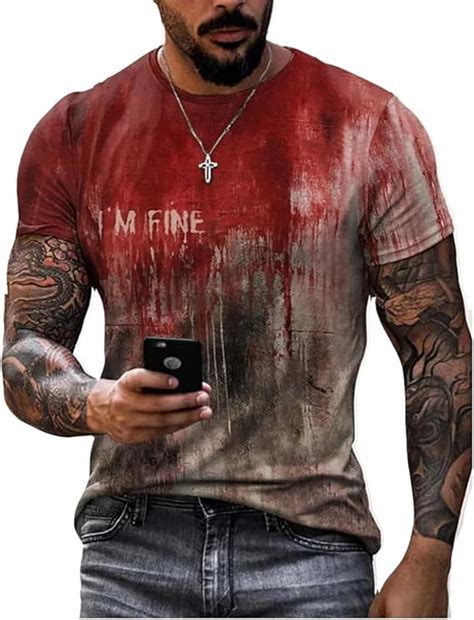 Summer Fashion Casual Horror Halloween T Shirt For Men New Trendly