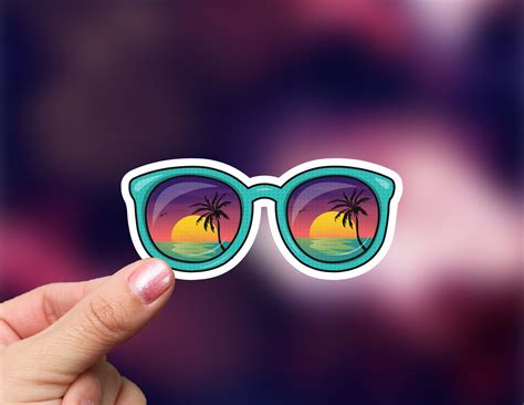 Sunglasses Sticker Etsy