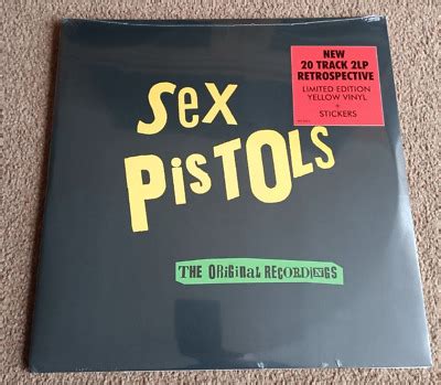 Sex Pistols The Original Recordings Ltd YELLOW VINYL 2LP Stickers EBay