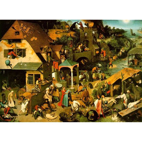 Puzzle D Toys Pieter Bruegel The Elder Netherlandish Proverbs 1000