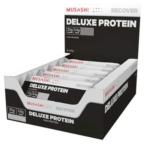 MUSASHI Deluxe Protein 12 X 60g Bars Discount Chemist