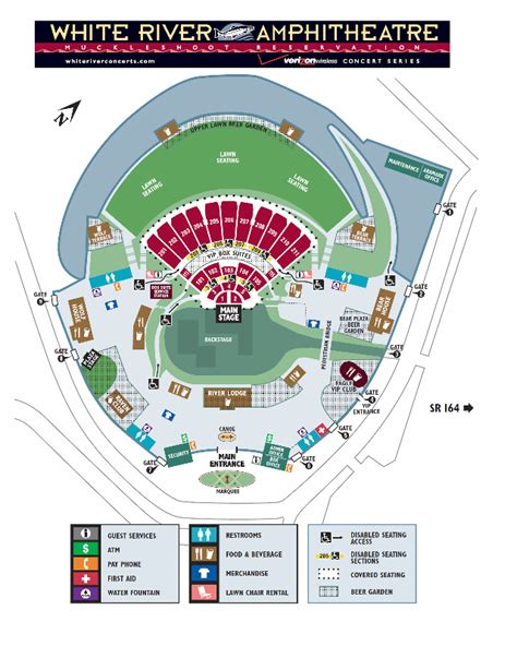 White River Amphitheater Seating Chart