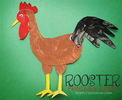 Printable Rooster Craft