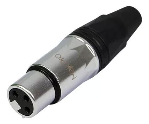 Plug Makpro Xlr Femea Linha Bk Parcelamento Sem Juros