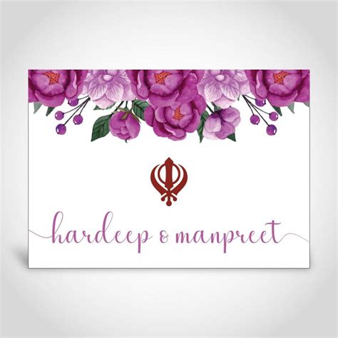 Red And Gold Sikh Wedding Card Cfs