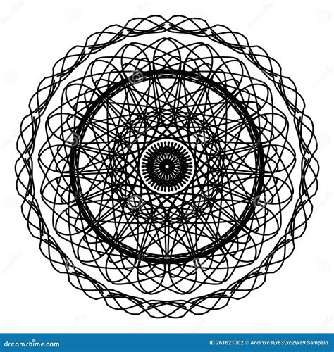 Decorative Mandala Illustration For Adult Coloring Well Organized And