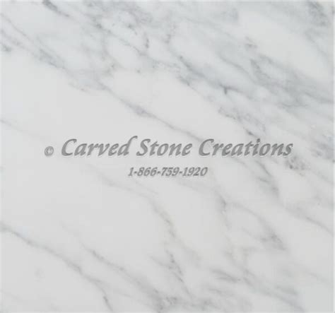 Eastern White Marble Sample Carved Stone Creations