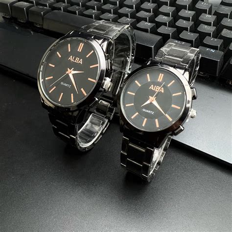 Jual Cod Jam Tangan Couple Rantai Gaya Klasik Analog Watch Wanita Pria Fashion Harga Grosir