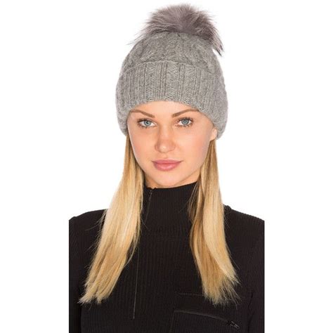 Eugenia Kim Andrea Beanie With Arctic Fox Fur Pom Pom Liked On