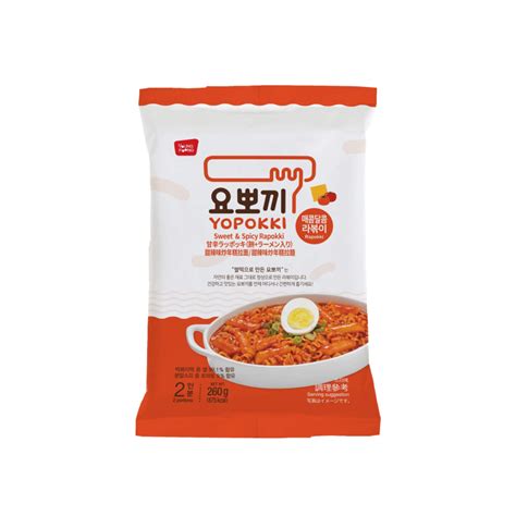 Pack Rabokki Ramen G Teaux De Riz Sucr Yopokki Kr G