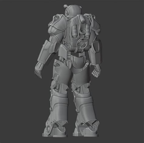 3d File Of Fallout 4 Power Armor T 60 Armor Wearable Suit Etsy