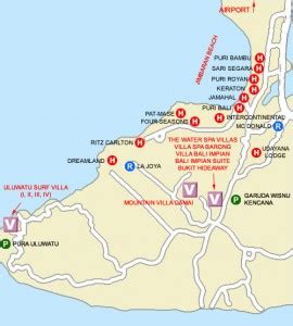 Uluwatu Map - Bali Tourism Board