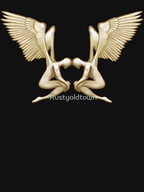 Angel Twins T Shirt By Rustyoldtown Redbubble