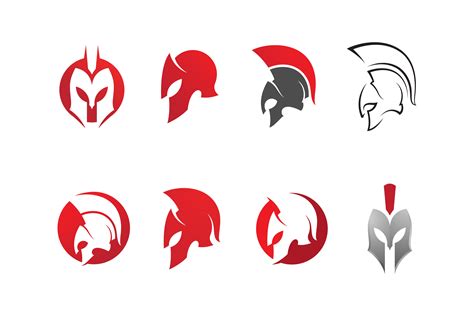 Spartan Helmet Logo Design Template Graphic By Bigbang · Creative Fabrica