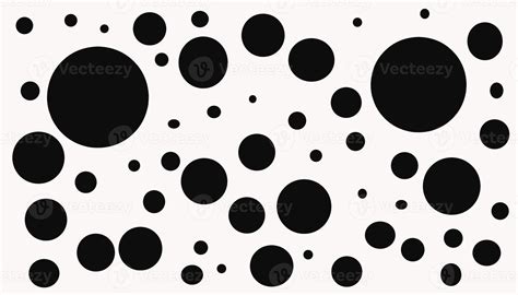 Wallpaper Design With A Lot Of Black Dots On A White Background