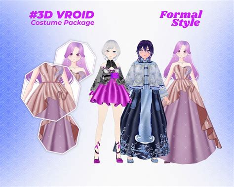 Vroid Clothing Pack Vroid Outfit Cosplay Costume Vroid Assets