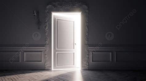 Open A Mysterious Door To Discover Or Reach Your Vision Stock Fotografa