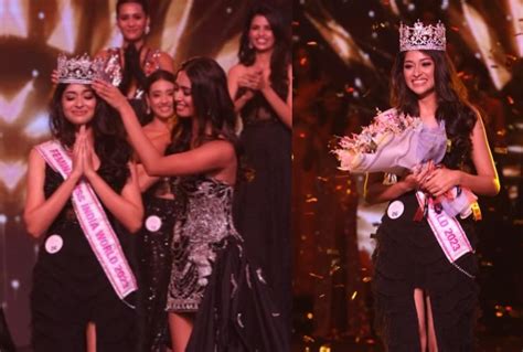 Miss India 2023 19 साल की ब्यूटी क्वीन नंदिनी गुप्ता के सिर सजा मिस