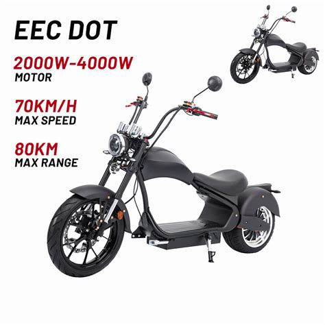 Eec Coc Ec Certificate Citycoco Electric 3000w 4000w Scooter Fat Tire