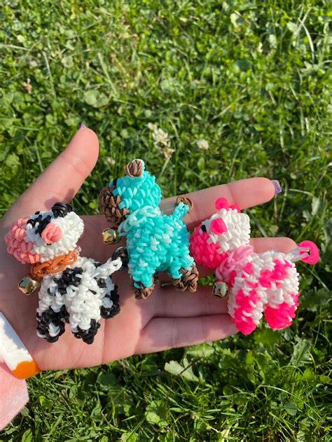 Loomigurumi Baby Cow Rainbow Loom Animal Etsy