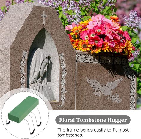 Buy Patelai Pack Headstone Flower Saddle Inch Headstones For