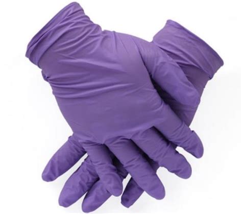 China 8 Purple Cleanroom Anti Static Esd Nitrile Gloves China